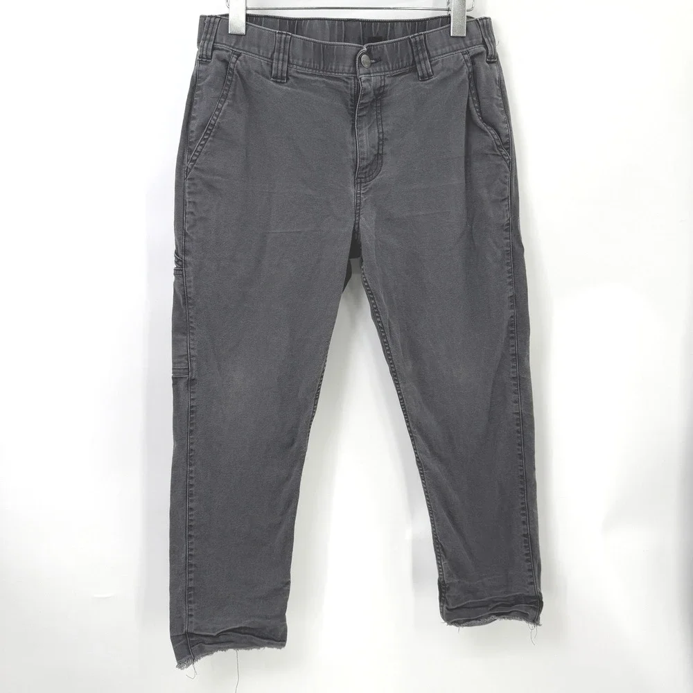 Carhartt Relaxed Tapered Rigby Pants 32‎ Short Gray Utility Work Rugged Indie